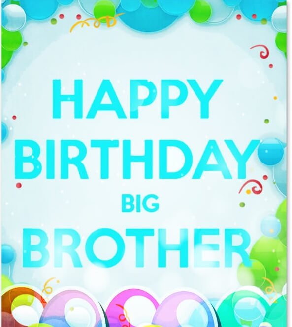 Happy Birthday Big Brother Greeting Cards