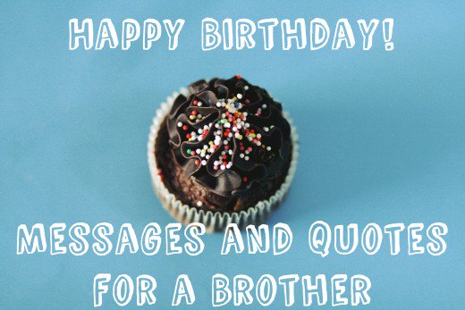 Happy Birthday Chocolate Muffin Wishes for Brother