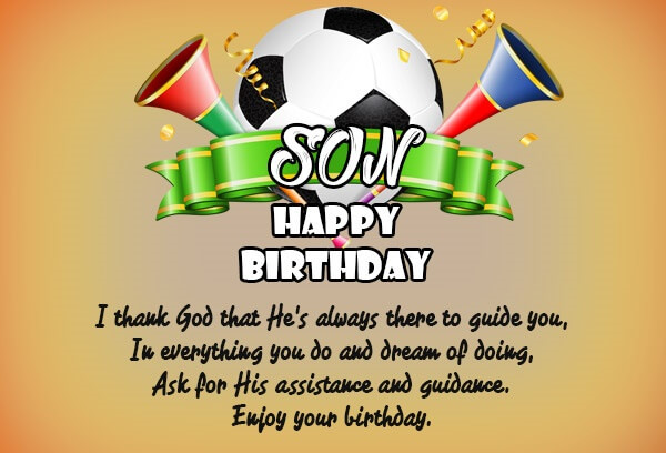 Happy Birthday Son Football
