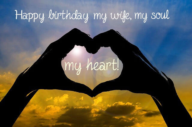 Happy Birthday Heart Wishes for Wife