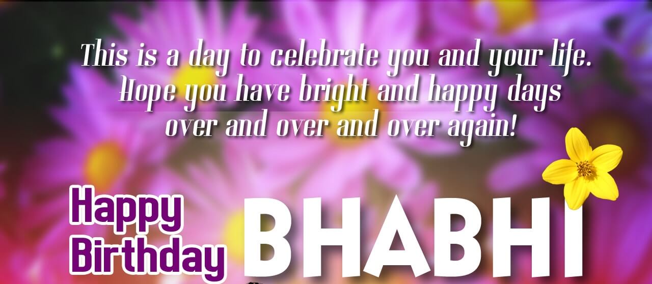 Happy Birthday Bhabhi Flower