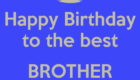 Happy Birthday Brother Status