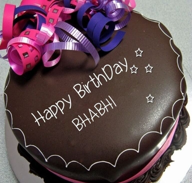 Happy Birthday Chocolate Cake Bhabhi