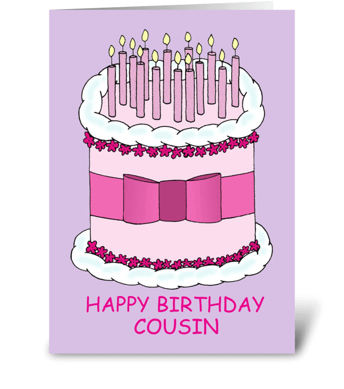 Happy Birthday Cousin Greeting Card