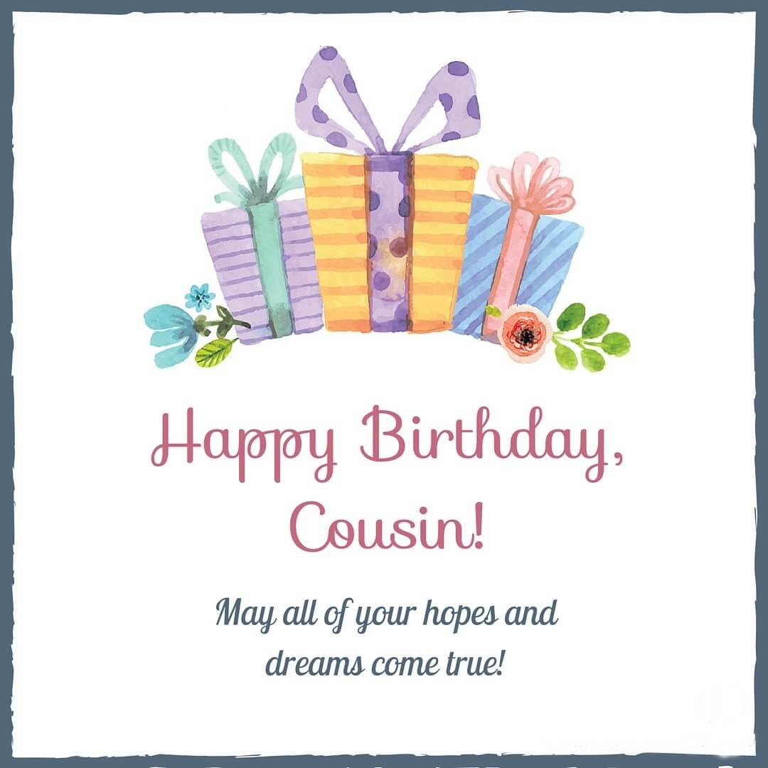 Happy Birthday Gift Wishes for Cousin