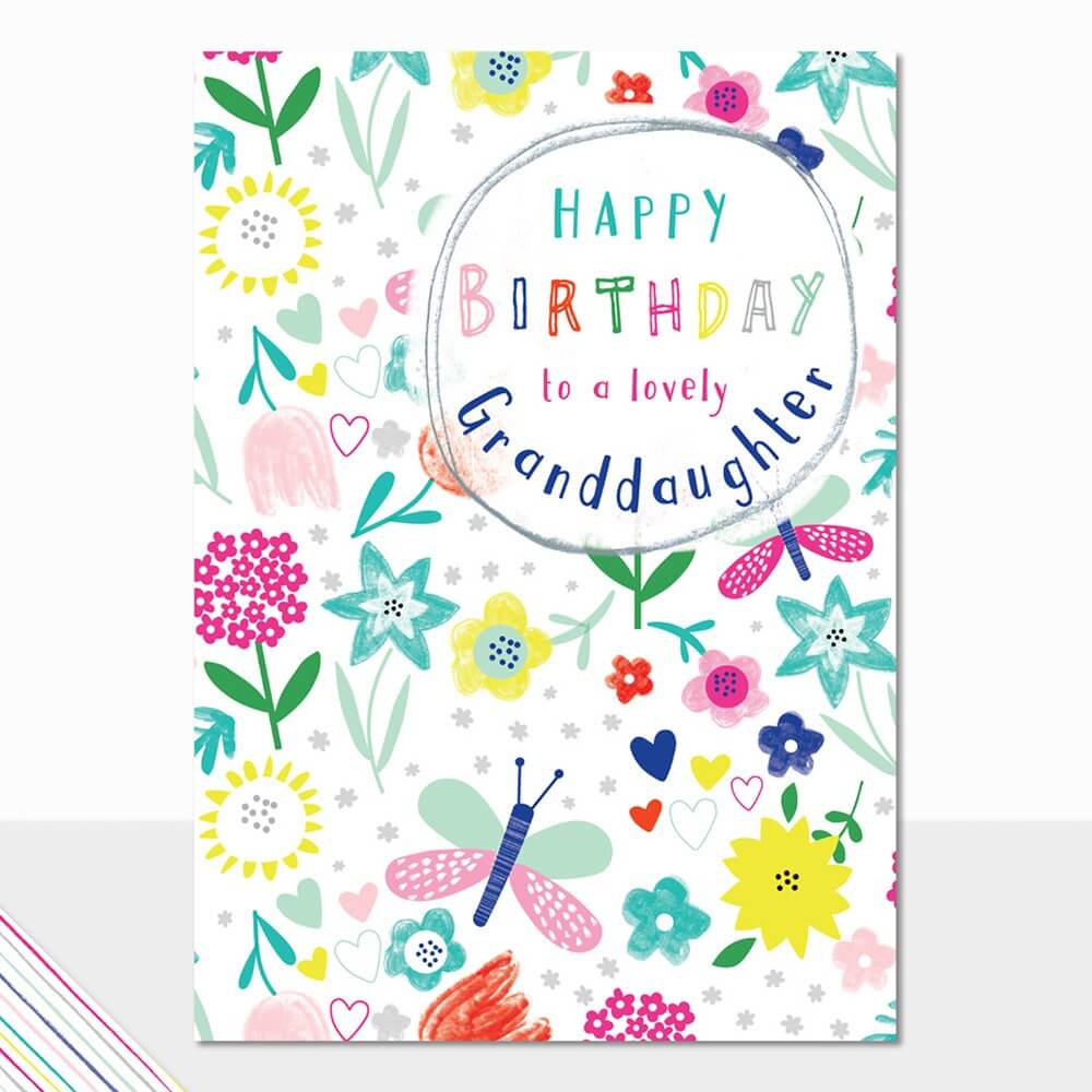 Happy Birthday Greeting Card for Granddaughter