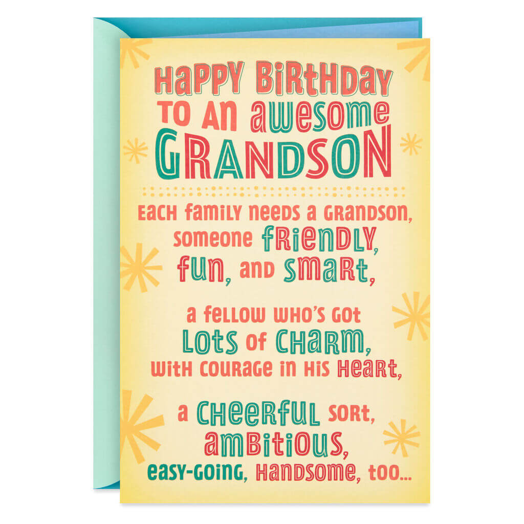 Happy Birthday Wishes For Grandson Messages Cake Images Greeting Cards Quotes The 