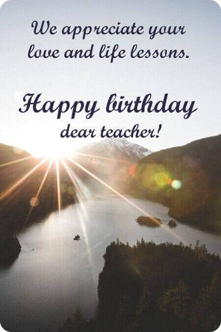 Happy Birthday Messages for Teacher