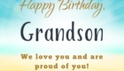 Happy Birthday Wishes for Grandson