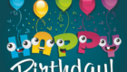 Happy Birthday Wishes on Balloon
