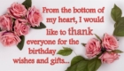 Birthday Wishes Reply Flower