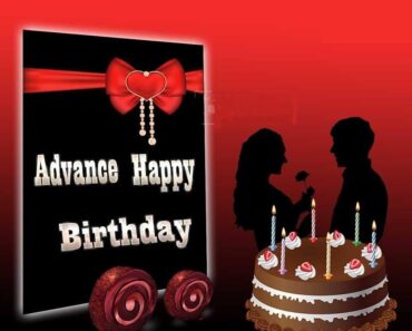 Advance Birthday Wishes Red
