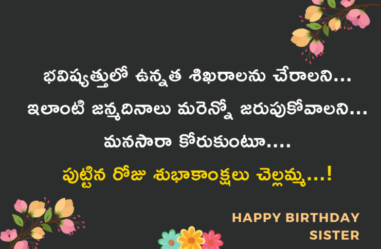 Happy Birthday Wishes In Telugu