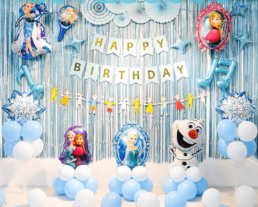 Frozen Fever Happy Birthday Wishes Balloons
