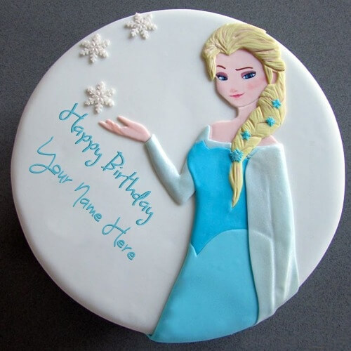 Frozen Fever Happy Birthday Wishes Real Cake