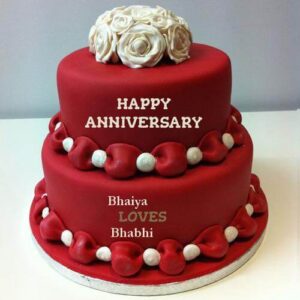 Поздравления с годовщиной торта Бхайя и Бхабхи