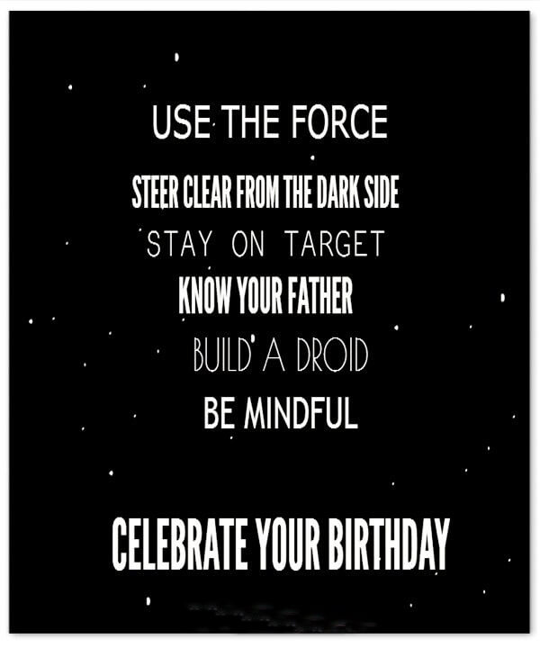 Happy Birthday Wishes Star Wars