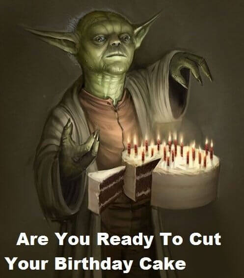 Star Wars Happy Birthday Wishes Cake