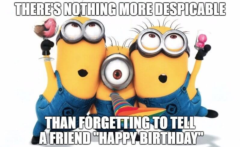 Minions Happy Birthday Wishes Despicable