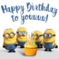 Minions Happy Birthday Wishes Pudding
