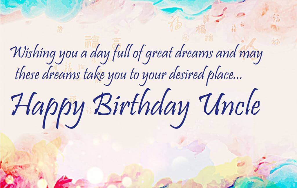 Happy Birthday Uncle Wishes