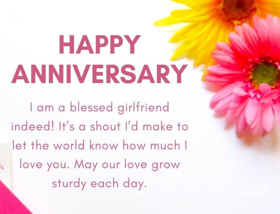 Happy Anniversary Wishes for Girlfriend