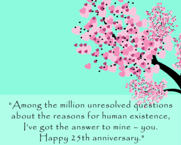 Happy 25th Anniversary Wishes for Wedding – Quotes, Messages, Status & Images