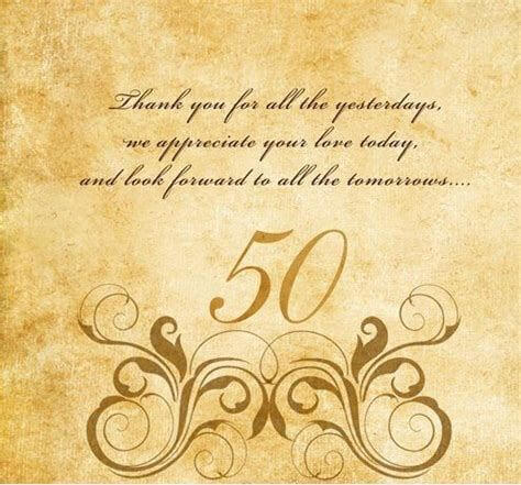 Happy 50th Anniversary Wishes Wedding