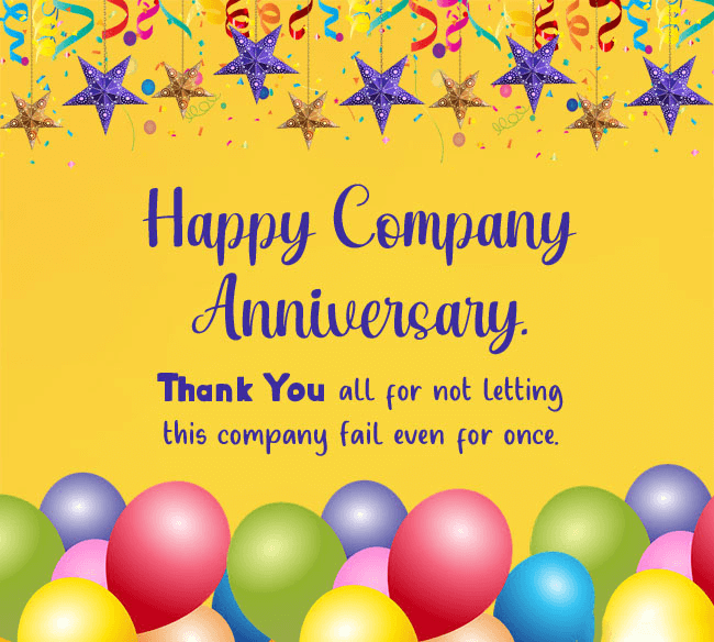 87+ Company Anniversary Wishes - Images, Quotes, and Messages - The ...