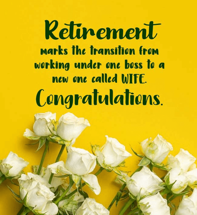 funny words for retirement