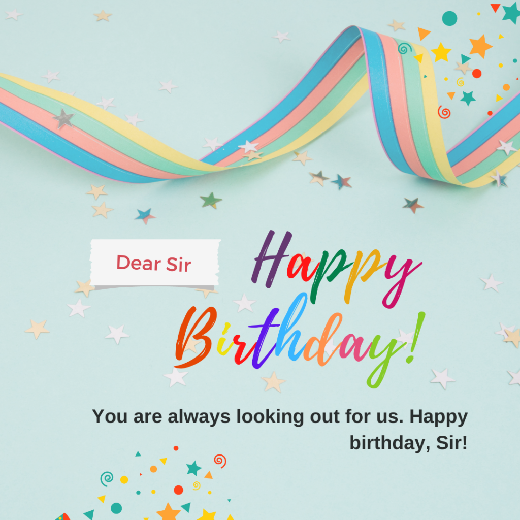 Happy Birthday Quotes And Card For Sir 