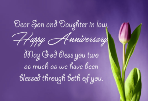 90+ Anniversary Wishes For Son And Daughter In Law - Messages, Images ...