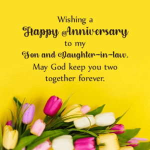 90+ Anniversary Wishes For Son And Daughter In Law - Messages, Images ...