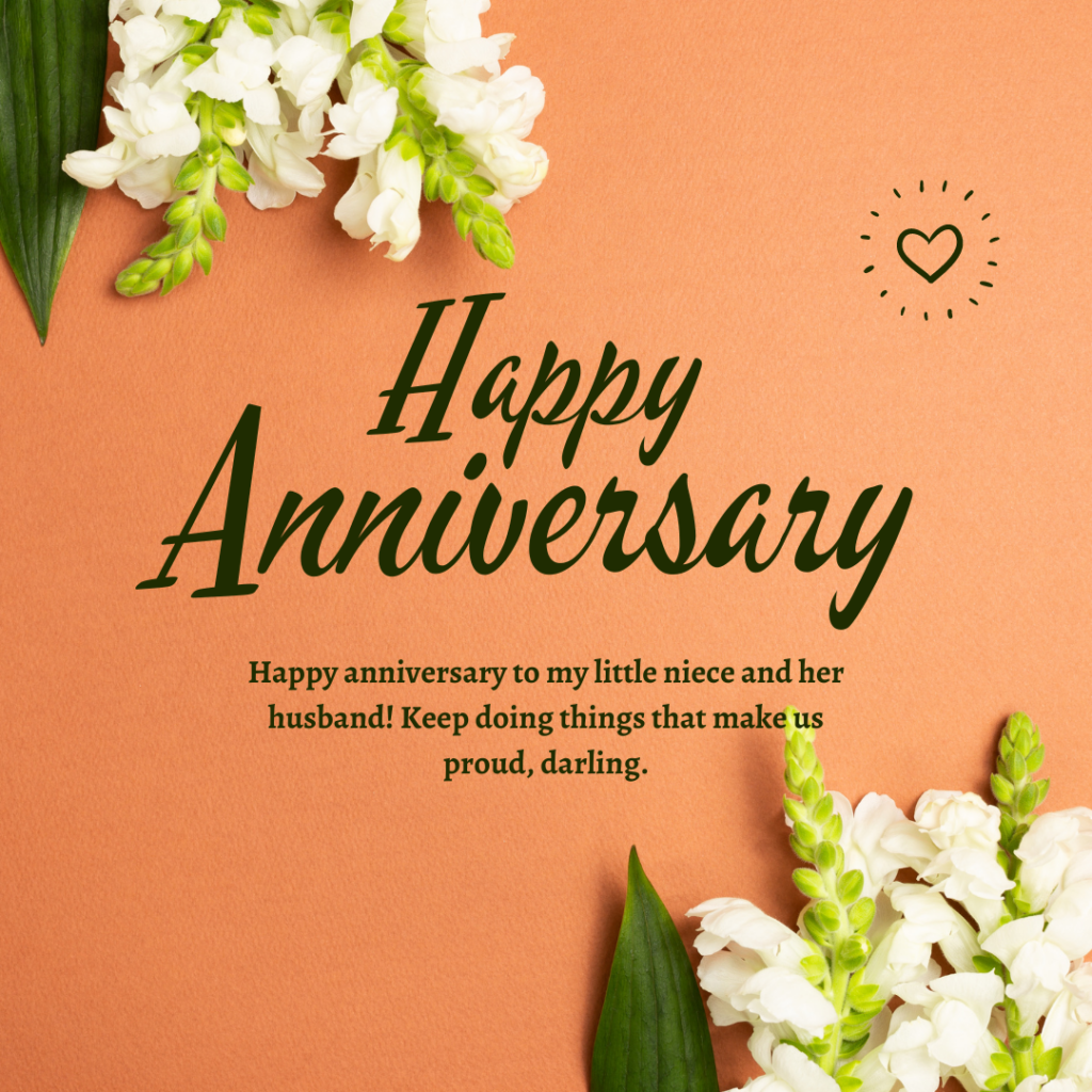 Flower Wedding Anniversary Quotes And Messages For Niece 