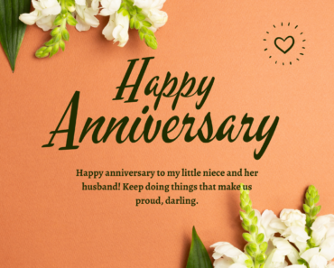 71+ Anniversary Wishes For Niece : Quotes, Card, Messages, Status And Images