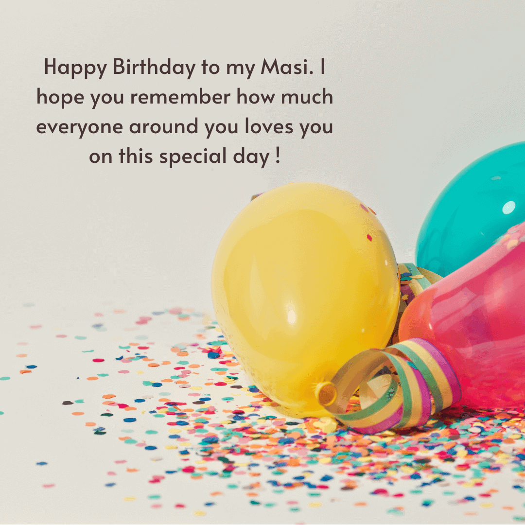 90 Birthday Wishes For Masi Quotes Messages Status Card And 