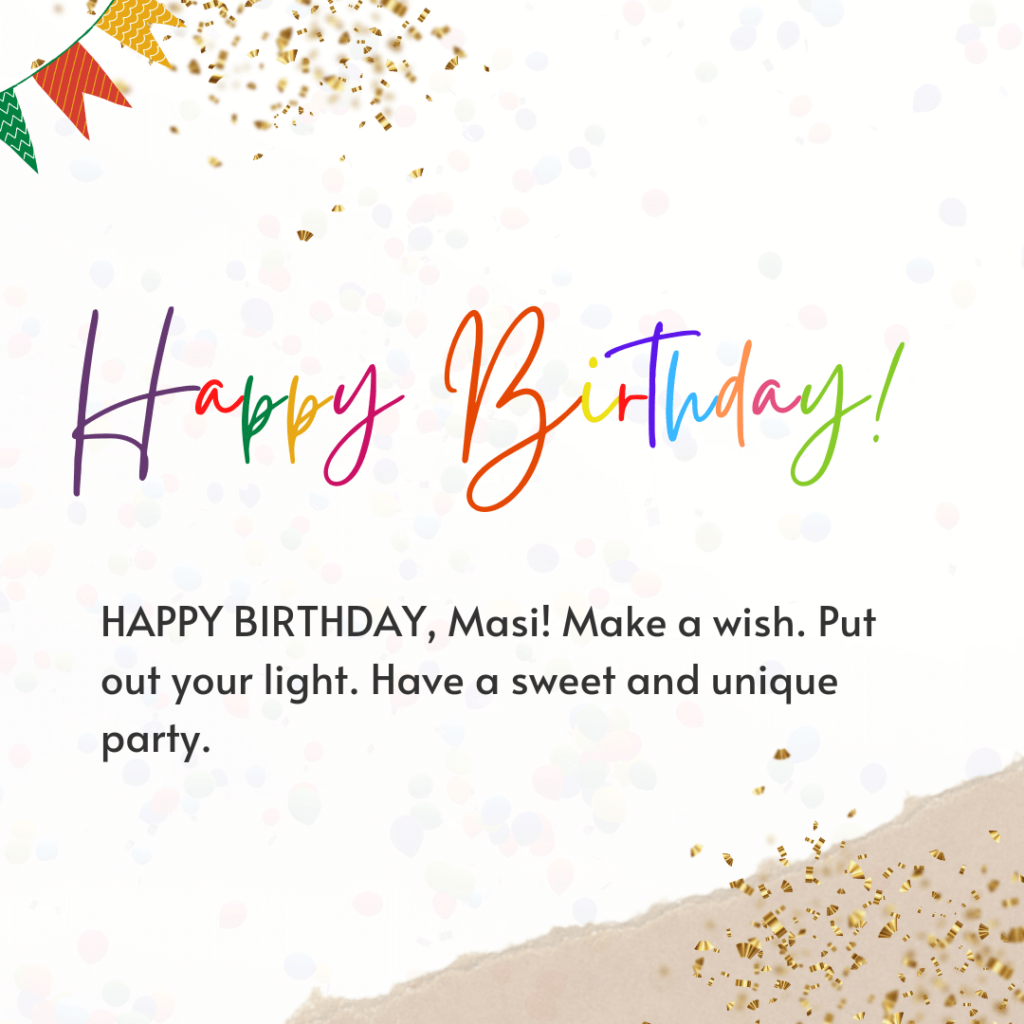 Birthday wishes and greetings for Masi 
