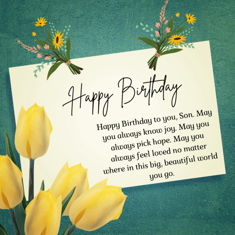 80+ Blessings Birthday Wishes For Son : Quotes, Messages, Card, Status ...