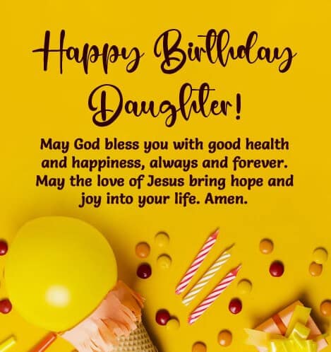 Inspirational Bible Verse Birthday Wishes For Daughter 
