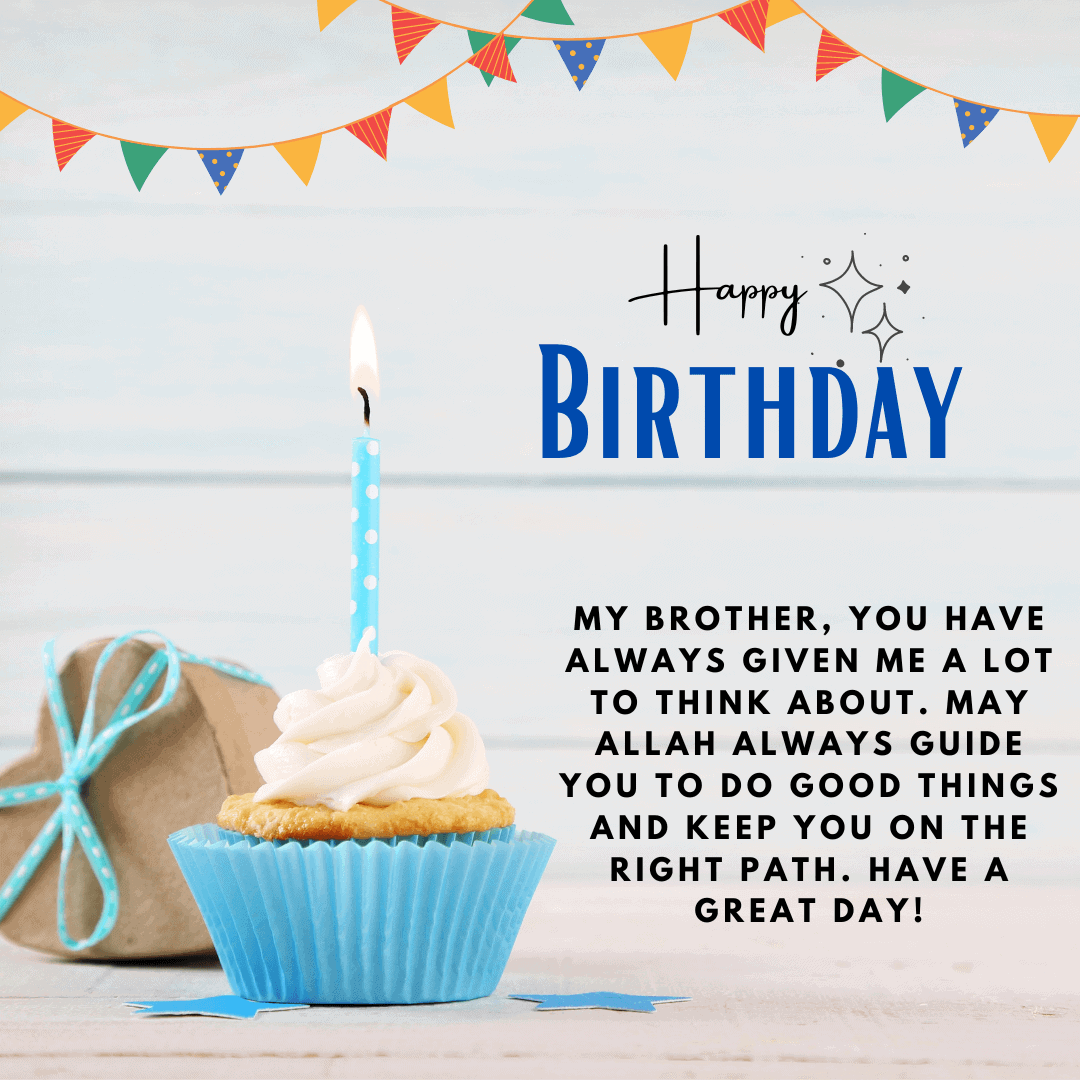 81+ Islamic Birthday Wishes For Brother : Messages, Quotes, Card ...