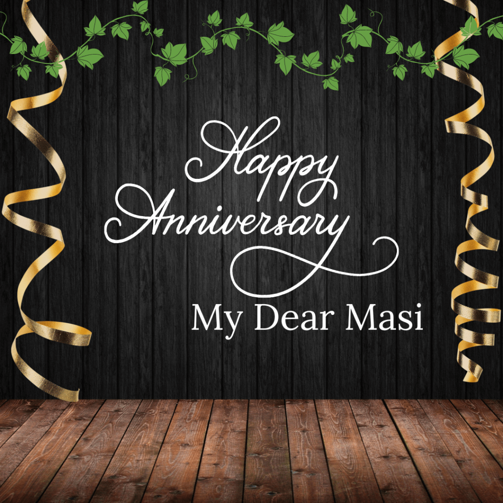 Marriage Anniversary Wishes And Card For Masi 