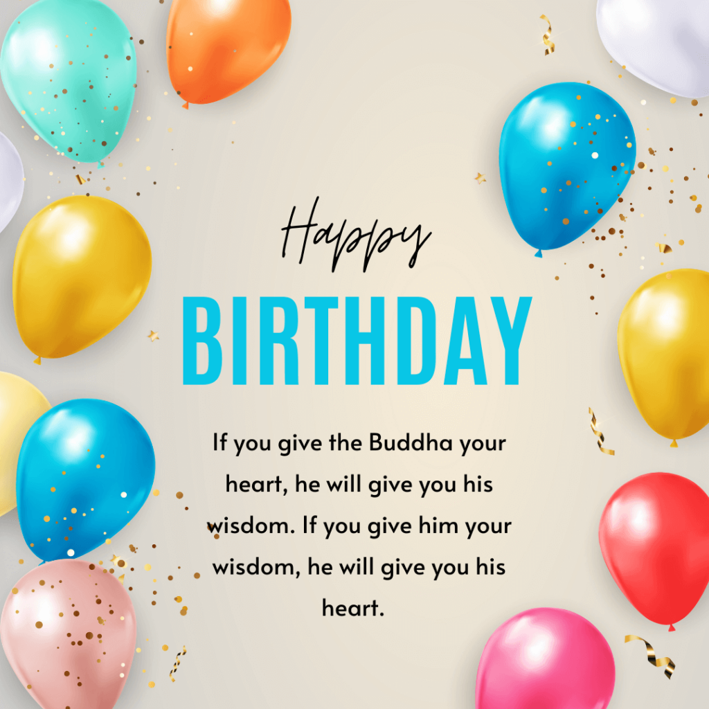 Buddhist Birthday Card And Quotes 