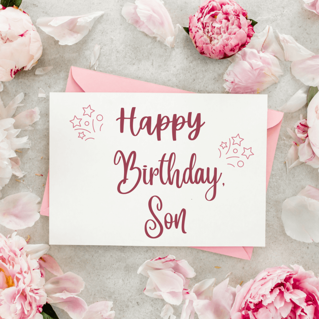 Happy Birthday Card And Status For Son 