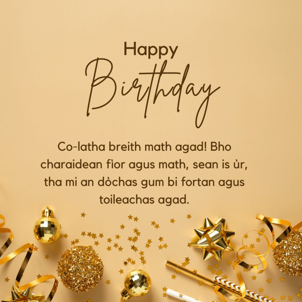 Scottish Birthday Quotes And Messages 