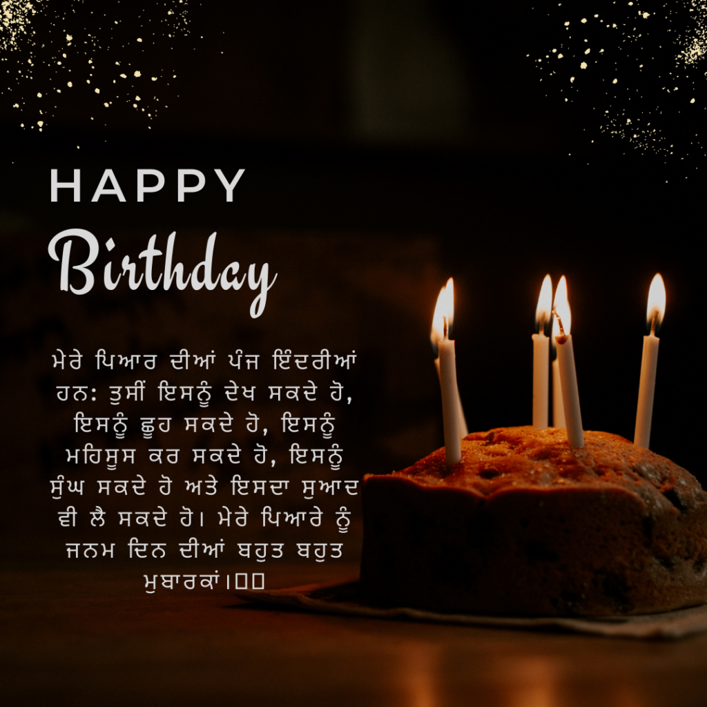 Birthday Card And Status in Punjabi 