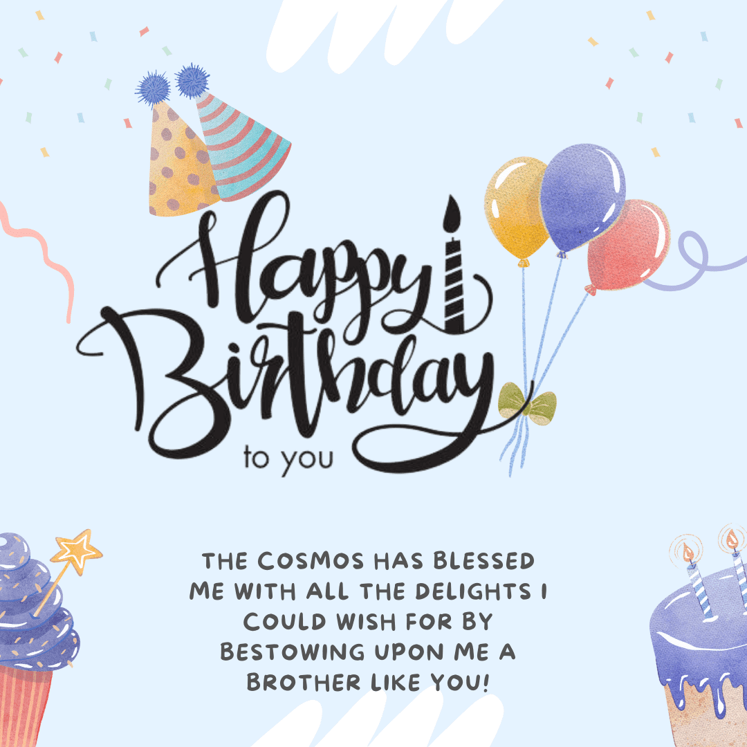 87+ Birthday Wishes In English For Brother : Quotes, Messages, Card ...