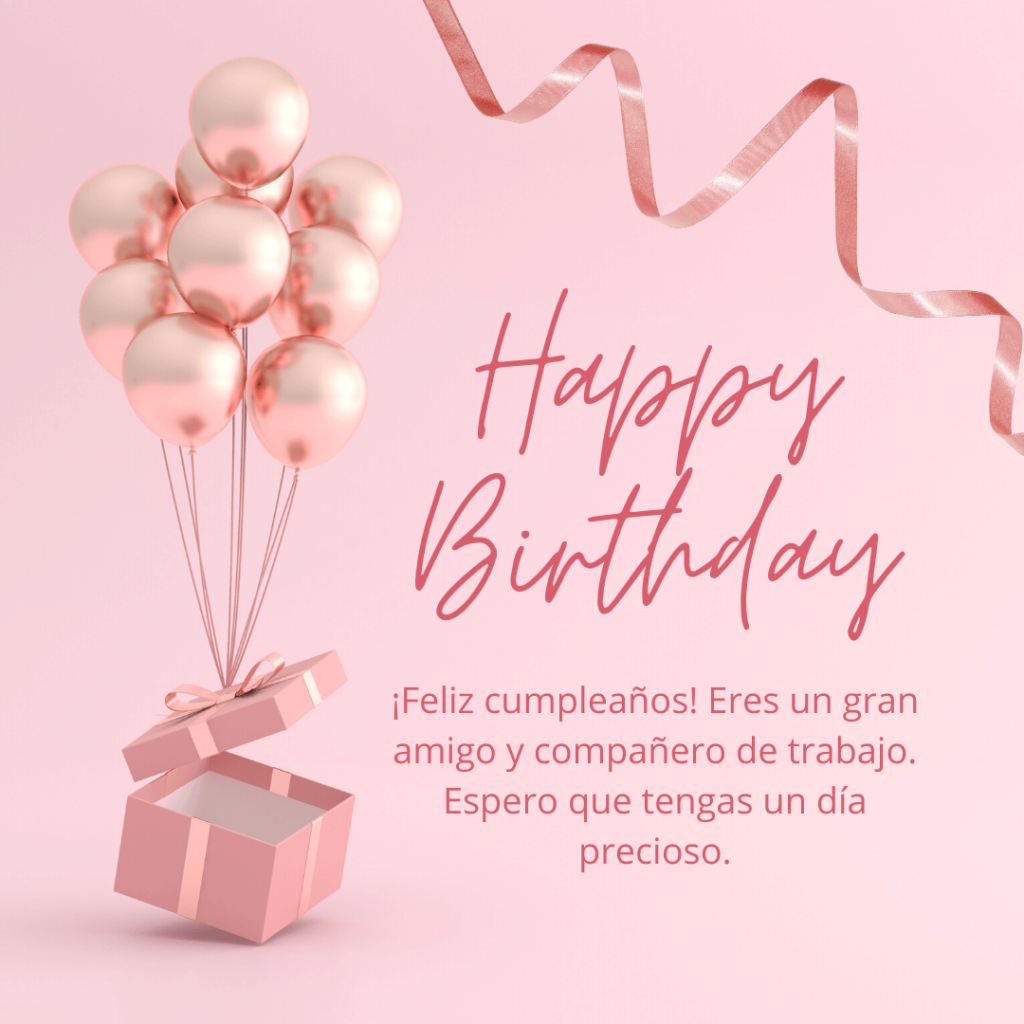 Happy Birthday Card In Spanish