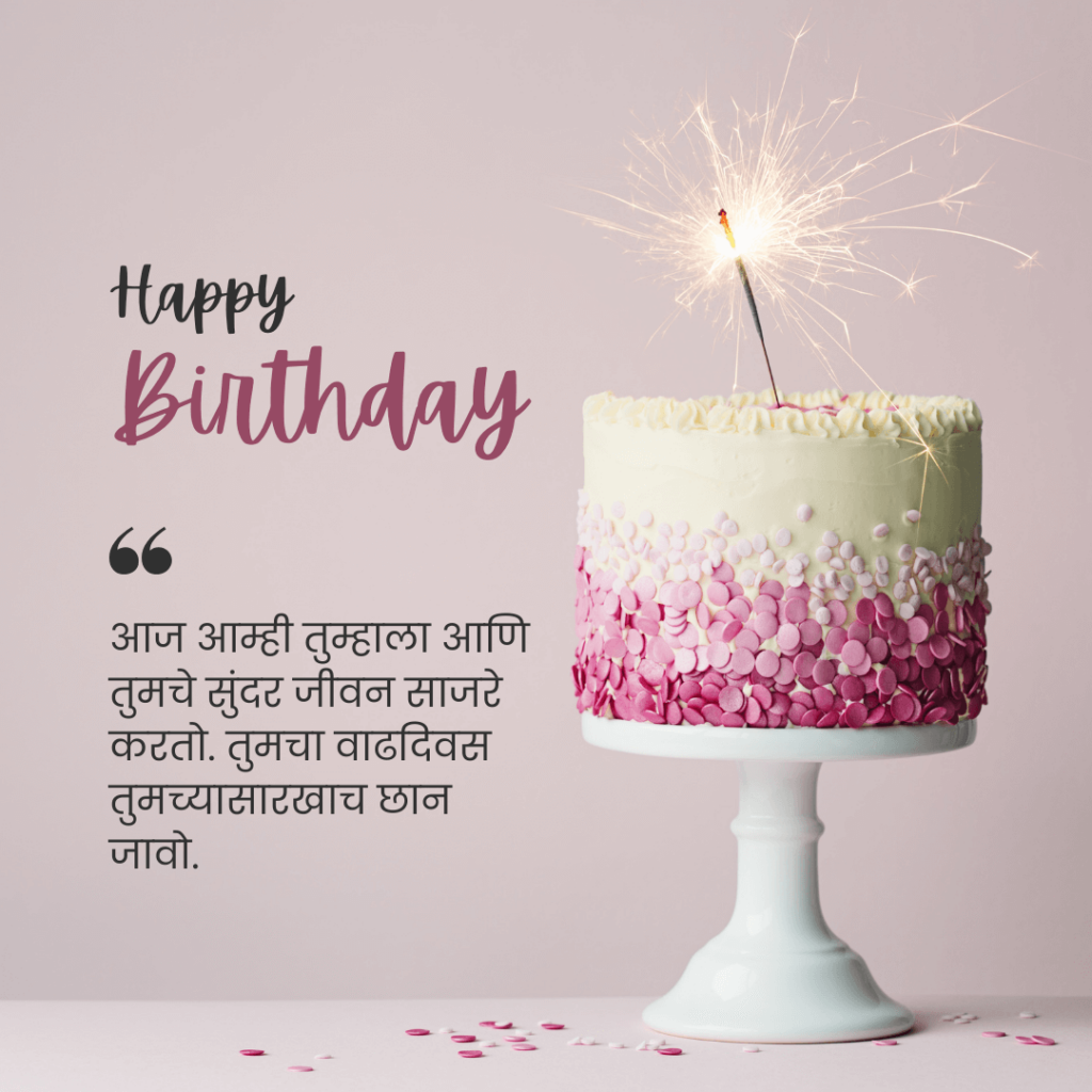 Happy Birthday Wishes in Marathi Text