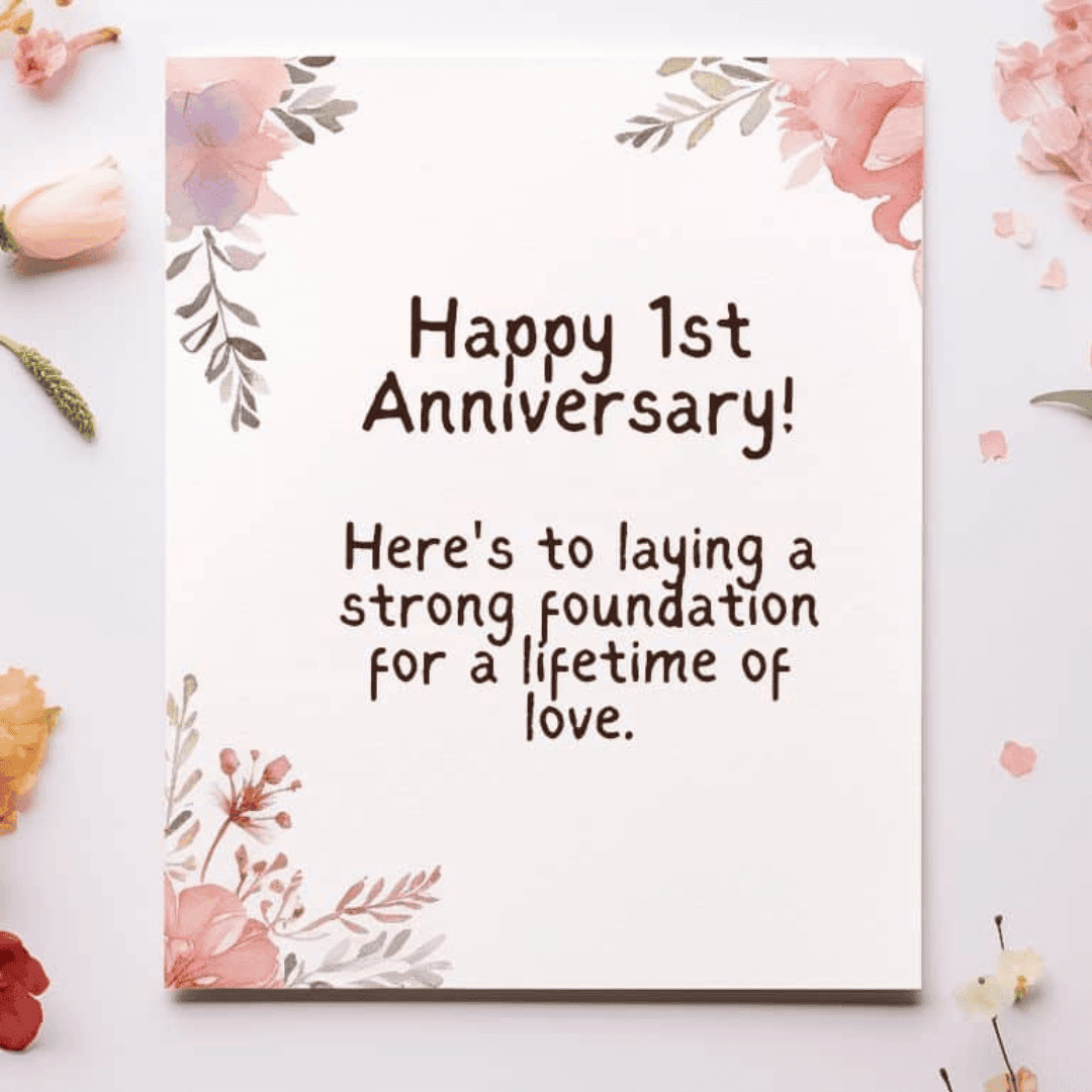 Happy 1st Anniversary Wishes For Wedding - Quotes, Messages, Cards ...