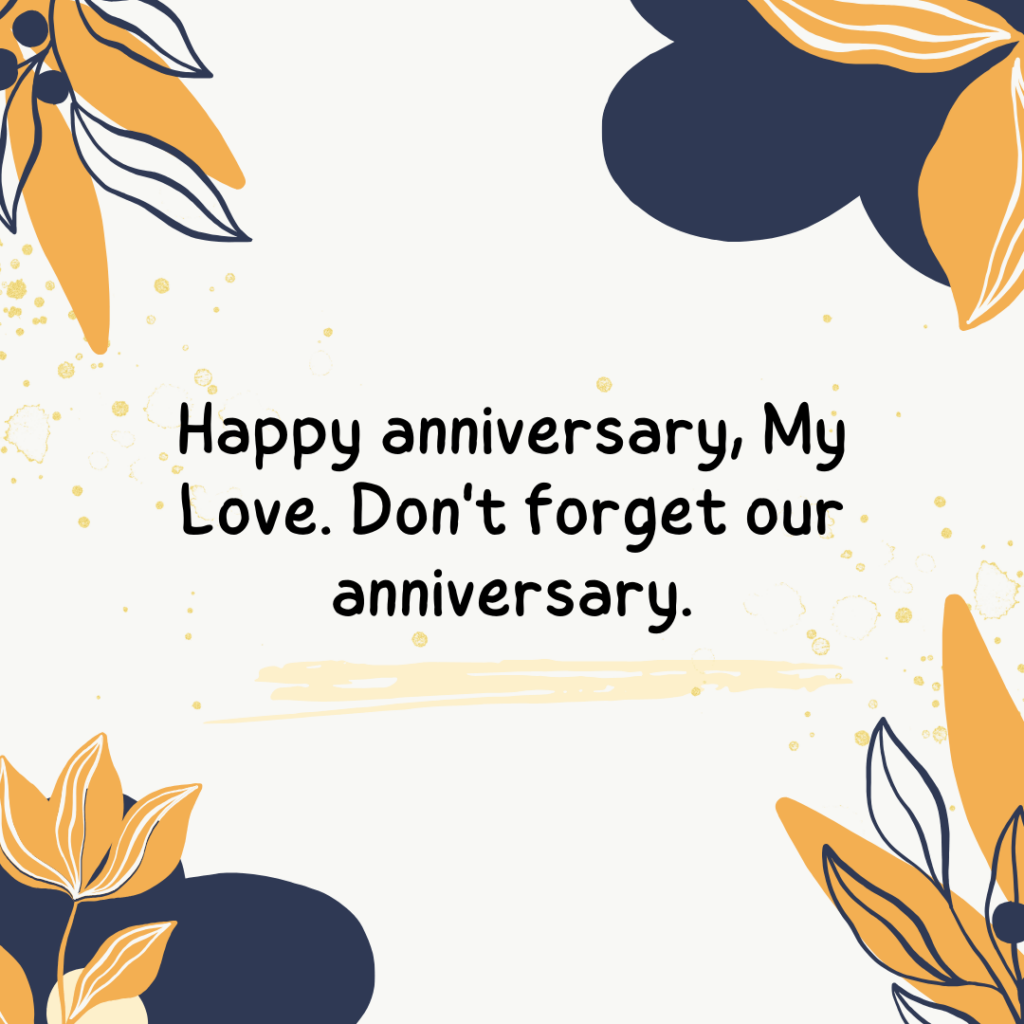 Happy Anniversary Wishes for Him